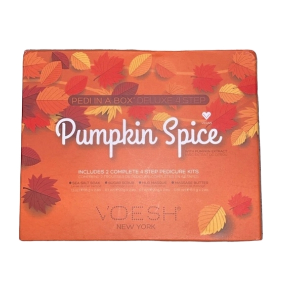 Pumpkin spice feet pedicure kits new in box - Picture 1 of 3